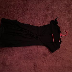 Lulu black wrap dress